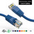 12 Foot 10Gbps Molded Cat 6 Ethernet Network Patch Cable - Blue