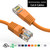 15 Foot 10Gbps Molded Cat 6 Ethernet Network Patch Cable - Orange