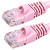 5 Foot 10Gbps Molded Cat 6 Ethernet Network Patch Cable - Pink