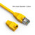 RJ45 Yellow Strain Relief Network Cable Boots - Bag of 10 Pieces