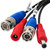 100 Foot Black Security Camera Cable, BNC and Power