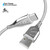 Naztech 6 Foot Titanium USB Type A to Type C White Braided Cable