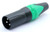 3 Pin Male XLR Connector - Green