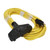 50 Foot 14AWG, 15A, SJTW 3-Outlet Yellow Extension Cord