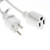 15 Foot 16/3 SJTW White Power Extension Cord