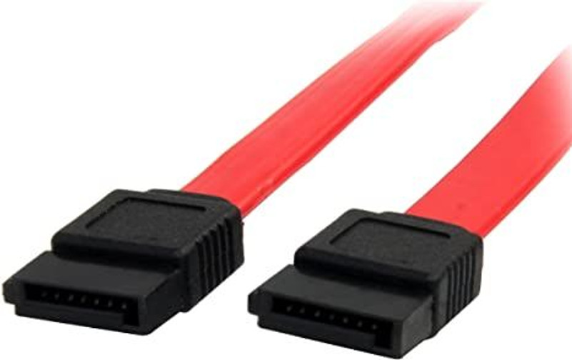 20 Inch Red SATA Data Cable - No Clips