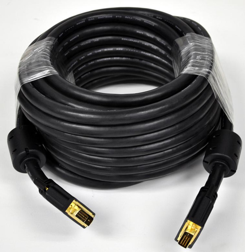 25 Foot DVI-D Digital Dual Link M/M with Ferrites (24 AWG)