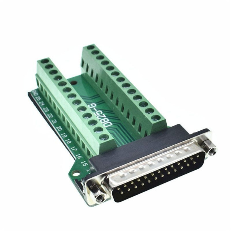 25 Pin D-Sub Male to Terminal Connectors