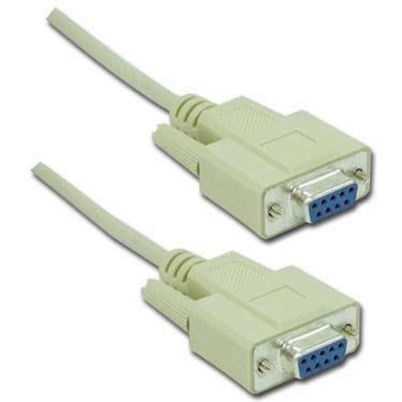 6 Foot DB9 Female - Female Null Modem Cable