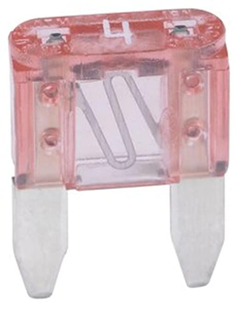 NTE 74-MAF4A Fuse-mini Automotive Atm Equivalent Blade Type 4a 32V Pink Color Fast Acting 5 Pack