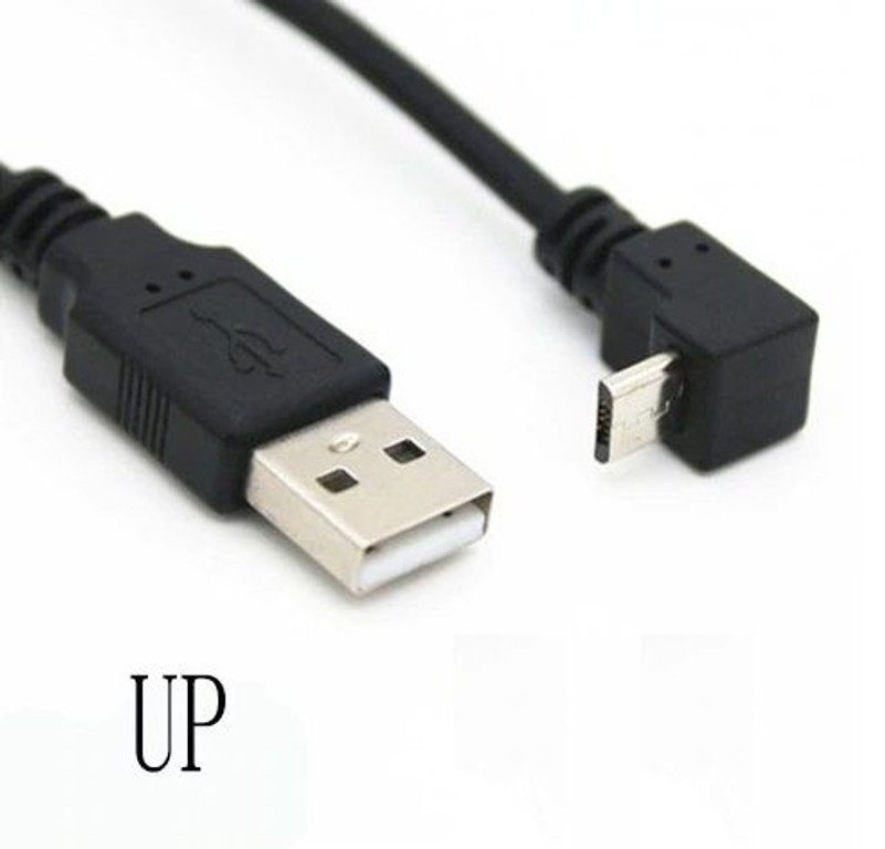 1 Meter USB 2.0 to Up Angle Micro Cable