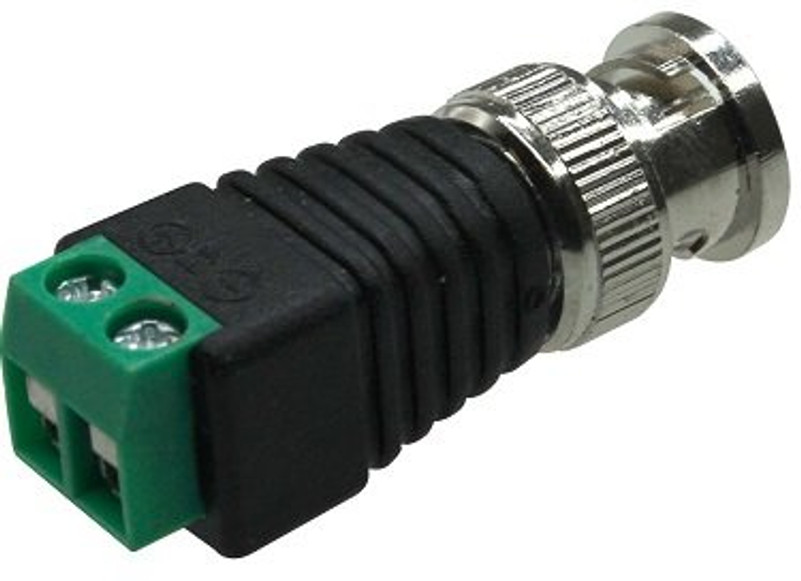 BNC Plug Male to 2-Pin Terminal Adapter