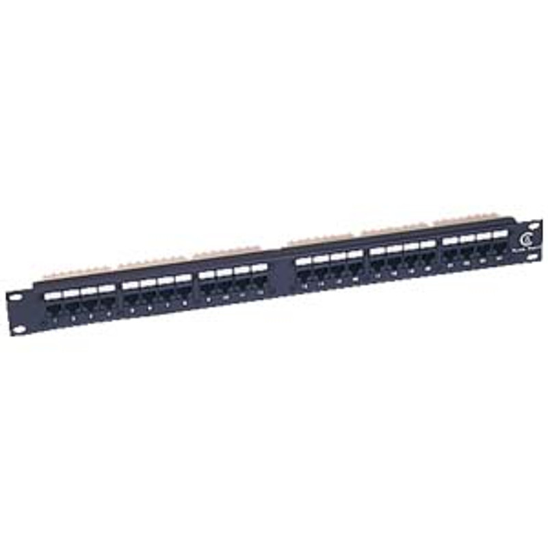 Cat5e 110 Type Patch Panel 24 Port Rackmount