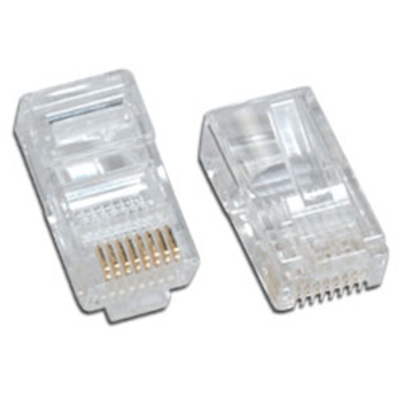 CAT5e Network Ethernet Cable Modular Plug for Solid wire 50 Pack