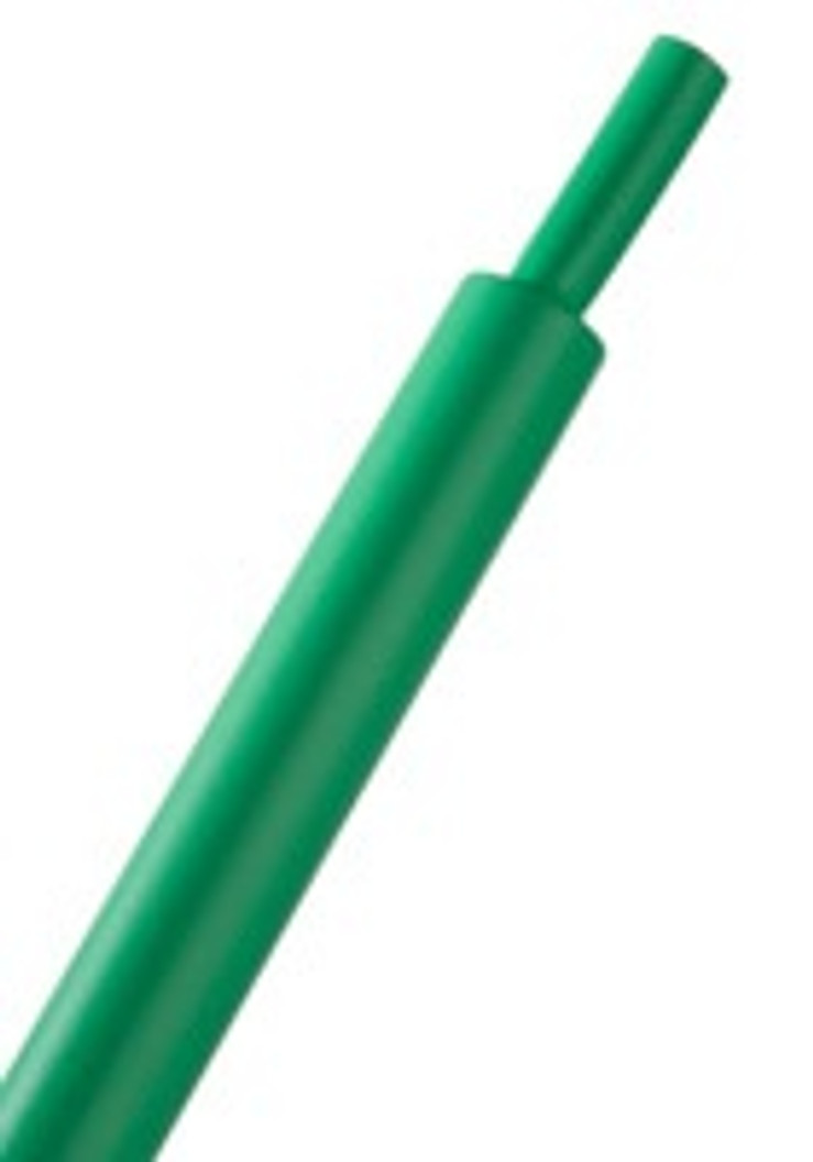 HeatShrink Tube 1/2" Green 2:1 - 1 Foot Length