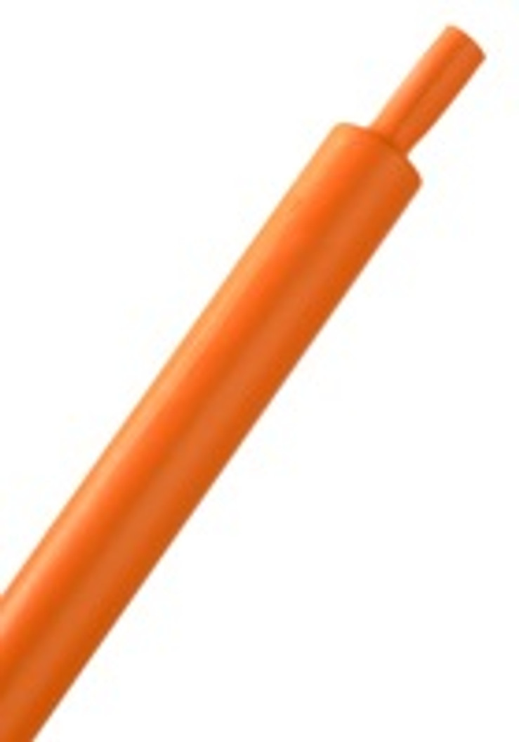 HeatShrink Tube 1/4" Orange 3:1 - 1 Foot Length