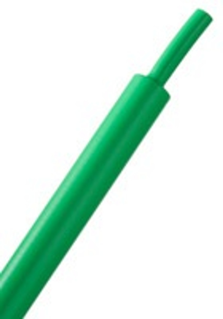 HeatShrink Tube 3/8" Green 3:1 - 1 Foot Length