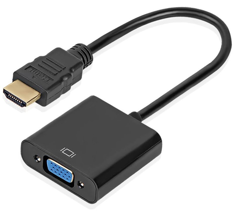 HDMI Male to VGA Female Adapter - Black