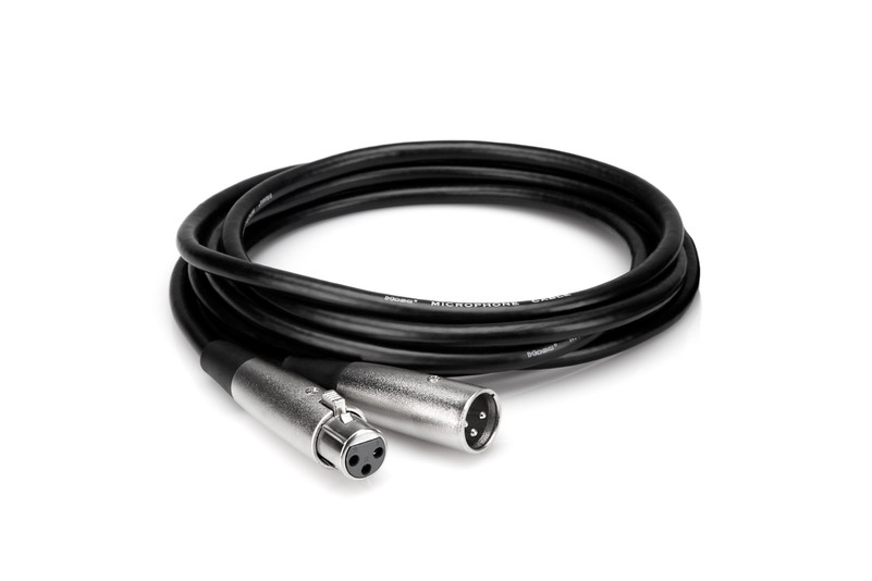 HOSA MCH-110 Hi-Z Microphone Cable, XLR 3 Pin Female to 1/4 in TS (mono), 10 feet