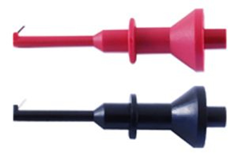 NTE 72-177 15A 1000V Safety Plunger Clip Set Red Black