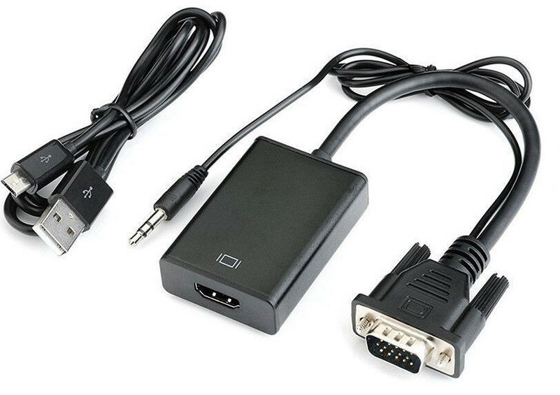 VGA to HDMI Directional Analog to Digital Video Converter with audio and USB Power