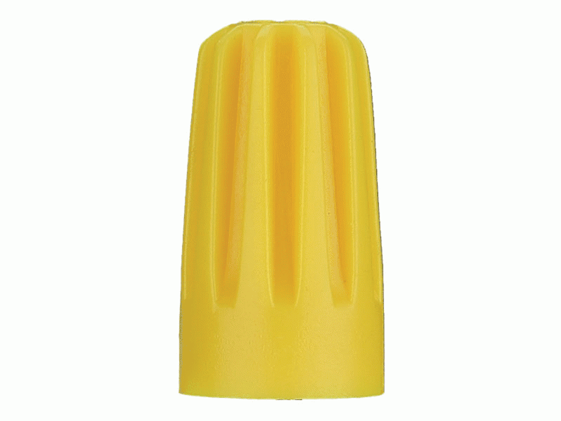 Screw on Connector Yellow 18-12 Gauge - Package of 10