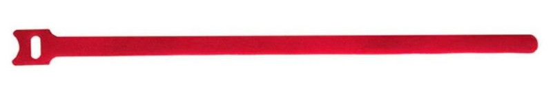 25cm Hook and Loop Straps - Pack of 10 - Red