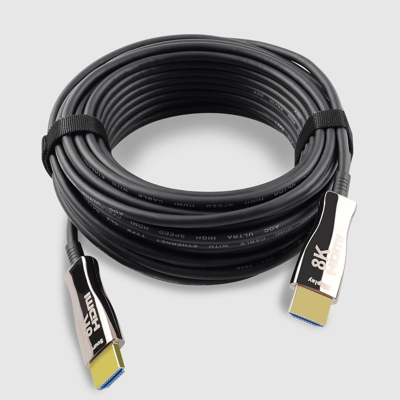 35 Foot AOC Active Optical HDMI 2.1V 8K/60Hz, In-wall rated