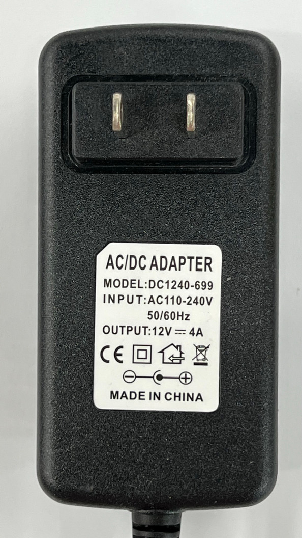 12 Volt 4 Amp Power Adapter, 2.1mm x 5.5mm