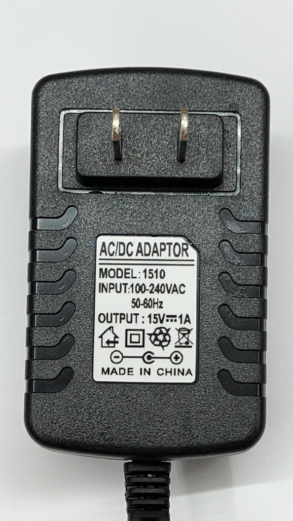 15 Volt 1 Amp Power Adapter, 2.1mm x 5.5mm