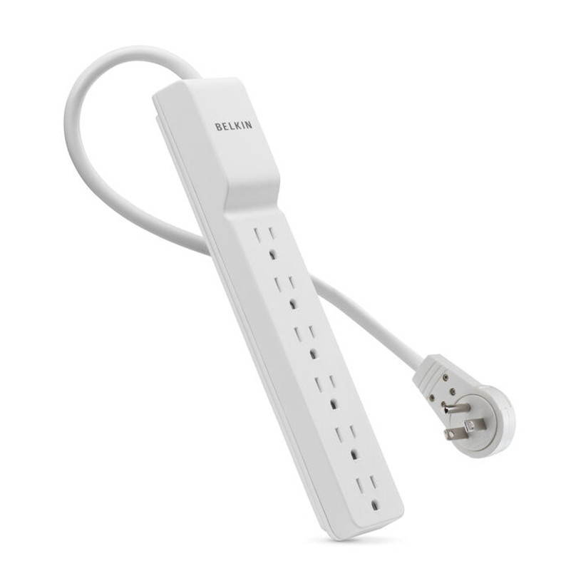 Belkin 6 Outlet Home/Office Surge Protector with 8 Foot Cord and Rotating Plug
