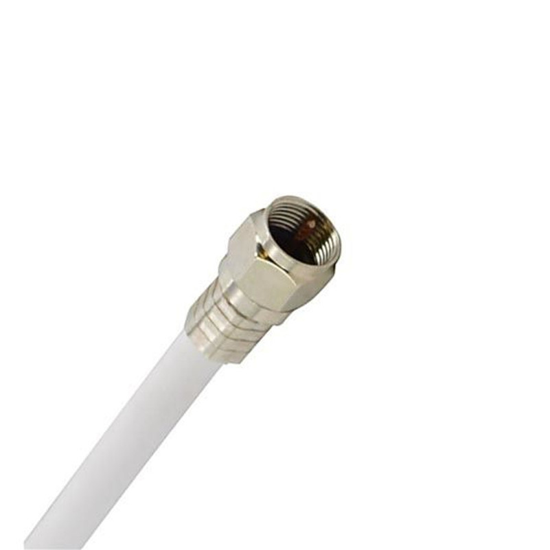 100 Foot White RG6 Weatherproof UL Listed Coax Cable