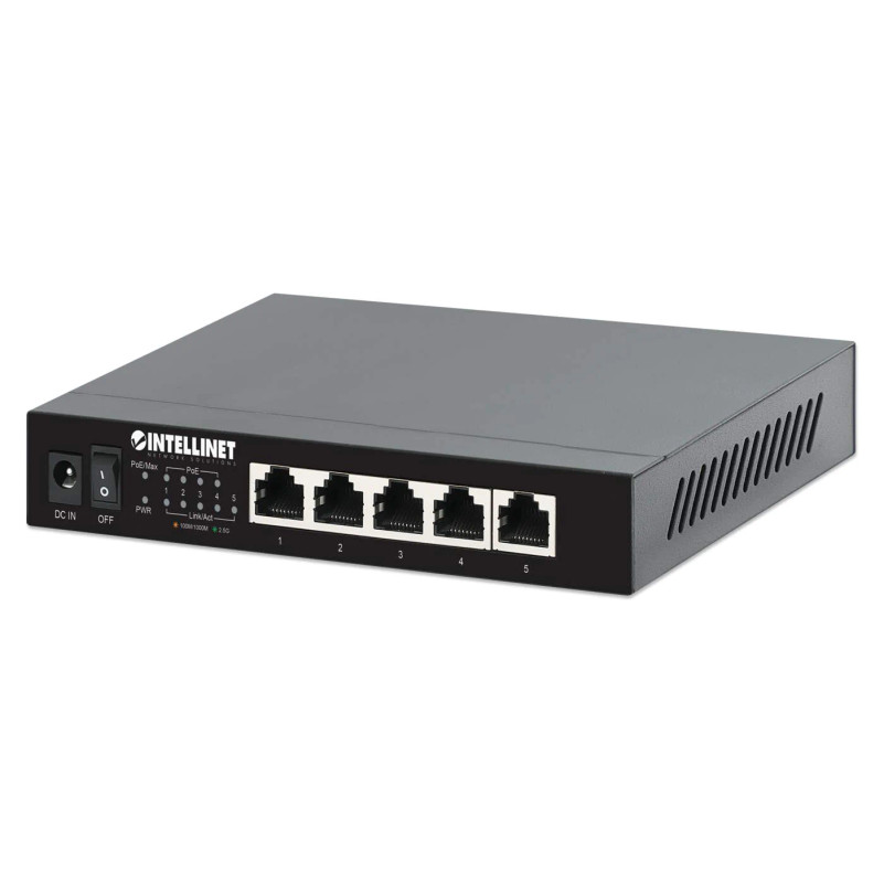 Intellinet 5 Port 2.5G Ethernet PoE+ Switch - Ships from Florida
