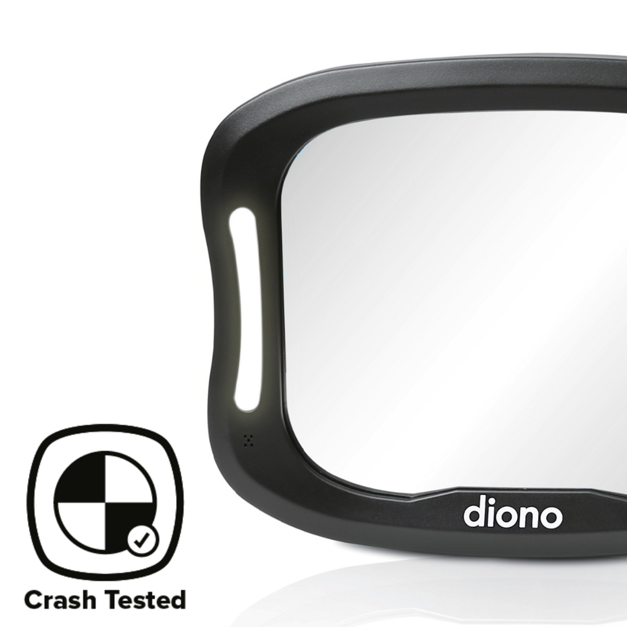 Diono - Easy View™ XXL - Miroir de voiture de bébé surdimensionné avec  lumière LED