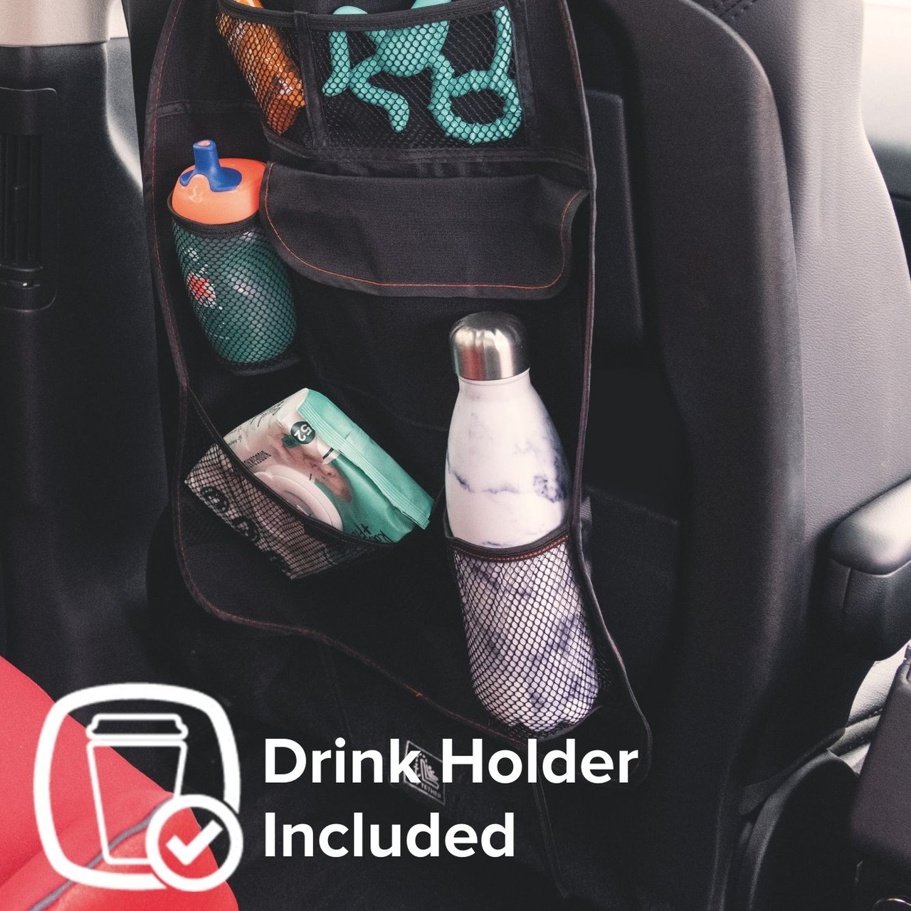 Car back seat organizer, 10 multifunctional pocket