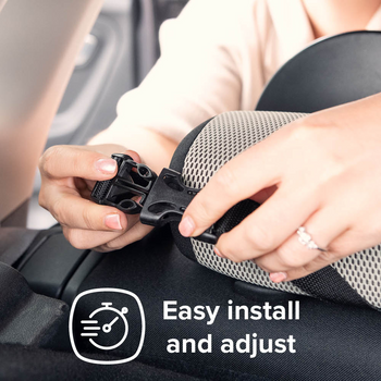 Diono Easy View® Baby Car Mirror, Safety Car Seat Mirror for Rear facing Infant, Fully Adjustable With 360° Rotation, Wide Crystal Clear View, Shatterproof, Crash Tested [Silver]