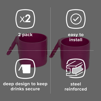 diono cup holder install