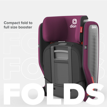 Compact fold to full size booster [Purple Plum]