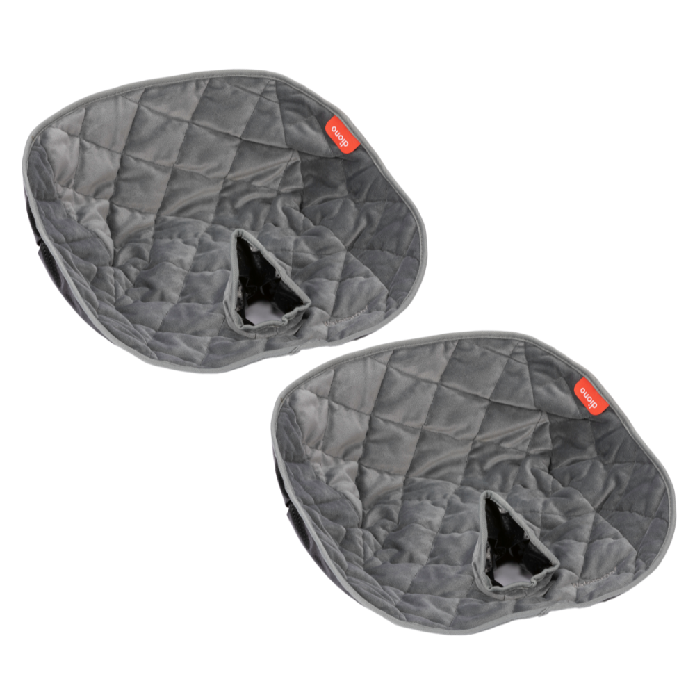 Diono Ultra Dry Seat, 2-Pack Car Seat Pad with Waterproof Liner, Gray