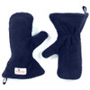 Pair of Dogrobes' navy dog drying mitts for drying your dog's legs and paws quickly or for a quick rub down.