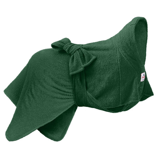 The green dog drying coat in our Dogrobe MAX Range, designed for maximum coverage and maximum comfort.