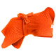 Orange dog dressing gown by Dogrobes UK in towelling fabric. A 3-in-1 towelling robe for dogs to dry, warm and comfort them.