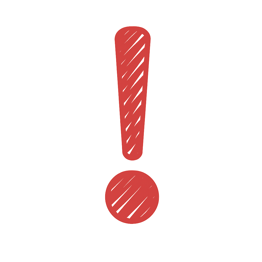 Red exclamation mark icon