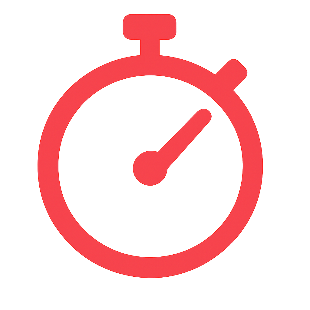 Red stopwatch icon
