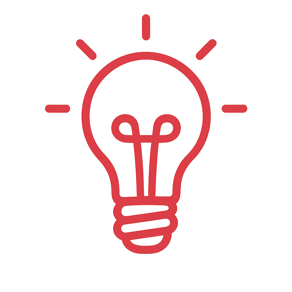 Top Tip lightbulb icon – helpful sizing and measuring advice from Dogrobes