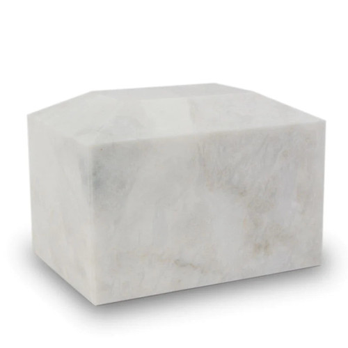 The Williams Marble Urn in White Marble - product view 1