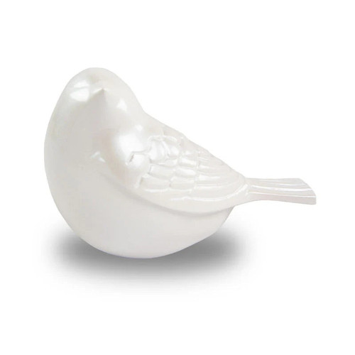 The Lucy Songbird Keepsake Urn in White - product view 1