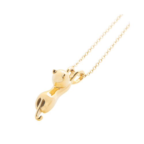 The Sammy Cremation Necklace in Gold - product view 1