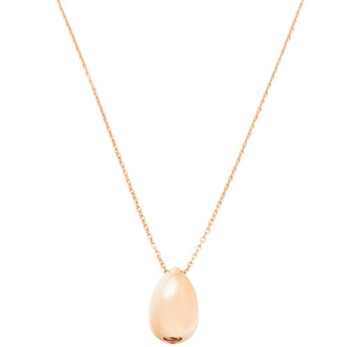 The Olivia Teardrop Cremation Necklace in Stainless Steel / Rose Gold - product view 1