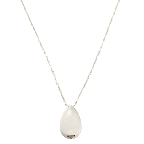 The Olivia Teardrop Cremation Necklace in Sterling Silver / Silver - product view 1